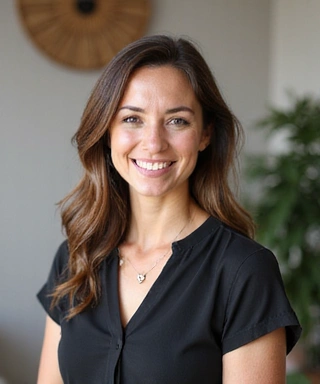 Portrait professionnel de la diététicienne-nutritionniste de Nutrition Équilibre, souriante et accueillante.