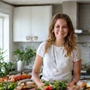 Clara D. préparant un repas sain